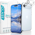 2+2 Pack Screen Protector for iPhone Air / 17 Air Tempered Glass | with Camera Lens Protector, 9H Hardness, Anti Scratch, Bubble Free by Bencuku