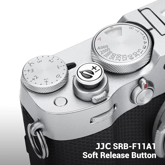 JJC Soft Shutter Release Button Fujifilm X100VI XT50 XM5, Leaf Pattern | for Fuji Fujifilm X-M5 X-T5 X-T4 X-50T X-T30 III II X-PRO3 X00 VI V X-E5 X-E4 X Half Leica Q3 M10 M9 RX10 IV III Nikon Zf Df - Image 2