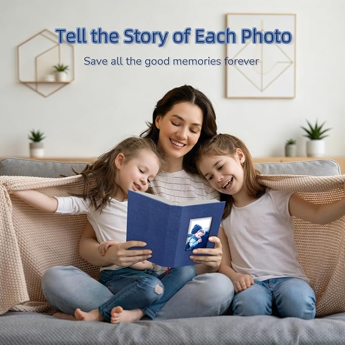 popotop Photo Album 4x6-300 Photos Linen Cover Photo Books with 300 Horizontal Pockets,Slip-in Picture Albums for Family Wedding Anniversary Baby Vacation Pictures - Image 6
