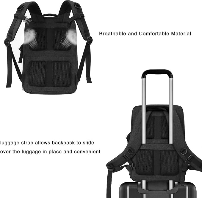 MOSISO Camera Backpack, DSLR/SLR/Mirrorless Photography Camera Bag | Waterproof Front Hard Shell&17.3 inch Laptop Compartment&Tripod Holder&Rain Cover Compatible with Canon/Nikon/Sony,Space Gray - Image 6