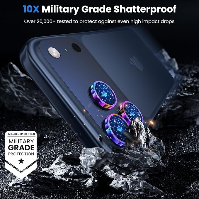WSKEN for iPhone 17 Pro/iPhone 17 Pro Max Camera Lens Protector | Original Shooting Mode, Individual Metal Cover Film, Shatterproof HD Tempered Glass Camera Screen Protector, Colorful - Image 5
