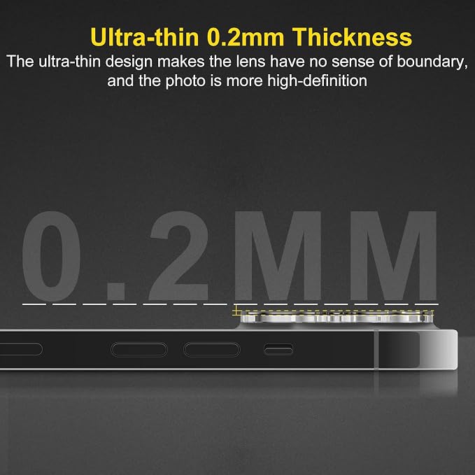 Camera Lens Protector (3 Pack) Compatible with iPhone 14 Pro 6.1"&iPhone 14 Pro Max 6.7" Camera Lens Cover Protection, HD Clear Anti-Scratch - Image 6
