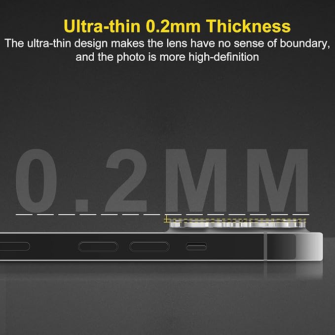Camera Lens Protector (3 Pack) Compatible with iPhone 14& iPhone 14 Plus Camera Lens Cover Protection, HD Clear Anti-Scratch - Image 6