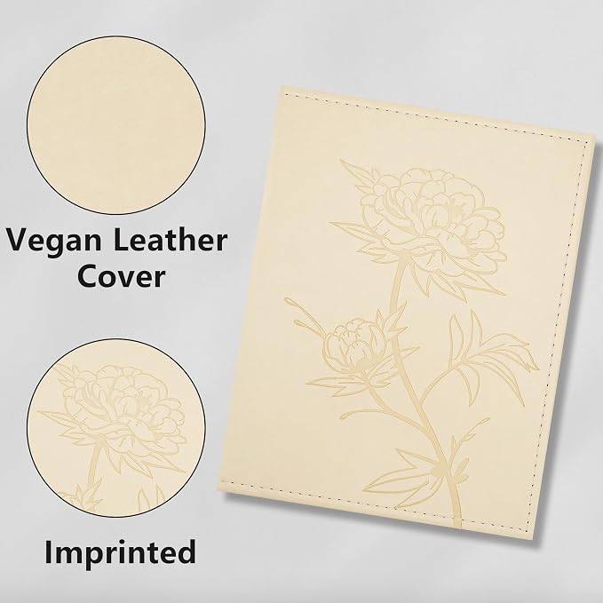 Vienrose 4x6 Photo Album Holds 800 Photos Vegan Leather Beige | Vertical horizontal pockets, Beige, Large capacity, Family Wedding Baby Travel - Image 6