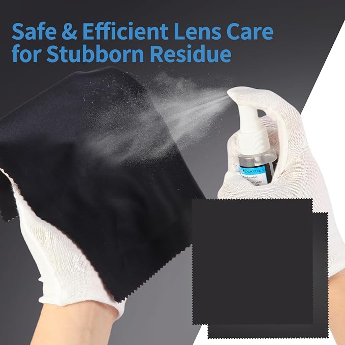 Camkix 14-in-1 Camera Lens Cleaning Kit - Includes Advanced Large Silicone Air Blower, 2in1 Lens Cleaning Pen, Dry Swabs, Cleaning Paper, 30 ML Optical Lens Spray for Mirrorless Cameras, APS-C, DSLR - Image 5