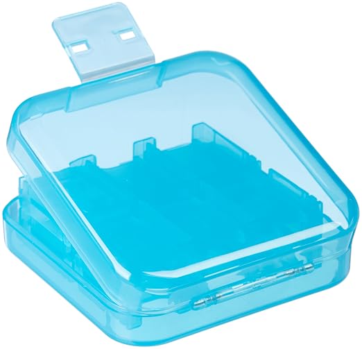 Amazon Basics Portable Game Storage Case for 24 Nintendo Switch Games, Game Card Slots, 3.4 x 3.4 x 1 Inches, Blue - Image 5