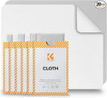 K&F CONCEPT Microfiber Lens Cleaning ClothX20,Glasses Cleaning,High Density | Individually Packaged,Percision Cleaning,Washable And Reusable,for Eyeglasses,Camera Lens,Screen Cleaning,White & Grey,MC01 by KFCONCEPT