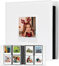 Veicevol 256-Pocket Album for Polaroid i-Type, 600 & SX-70 Photos, White | Designed for Fujifilm Instax Wide Photos, Water-Resistant PU Leather Cover, Front Window, Securely Holds Up to 256 Photos by VEICEVOL