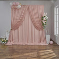 10 ft x 10 ft Dusty Pink Backdrop Curtains for Parties, Wrinkle Free Dusty Pink Photography Backdrop Drapes for Wedding Boys Birthday Baby Shower Bridal Shower Party by Outpain
