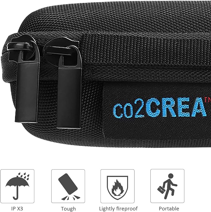 co2CREA Hard Case for Wildgame Innovations Trail Pad VU60, Black | Stealth Cam SD Card Reader Viewer 4.3" LCD Screen Compatibility, Space For Cables And Accessories, Organized Interior - Image 5