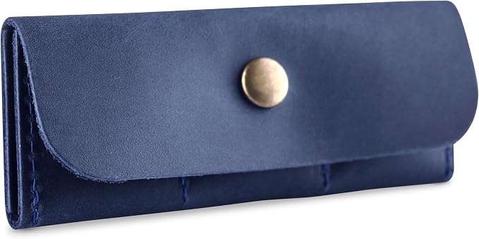Leather SD Card Holder, SD Card Case, Micro SD Card Holder Organizer, SD Card Storage Case, Memory Card Case Cover, Travel Memory Card Case (Blue) - Image 8