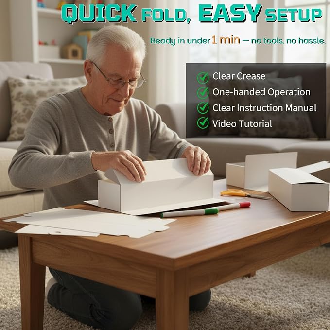 Laminated Trading Card Storage Box with Card Dividers,14in Bulk Storage Box | Card Dividers, 14 Inch, 10 Count, For Standard Card, Efficient Organization, Stackable, Horizontal, Card Organizer - Image 4