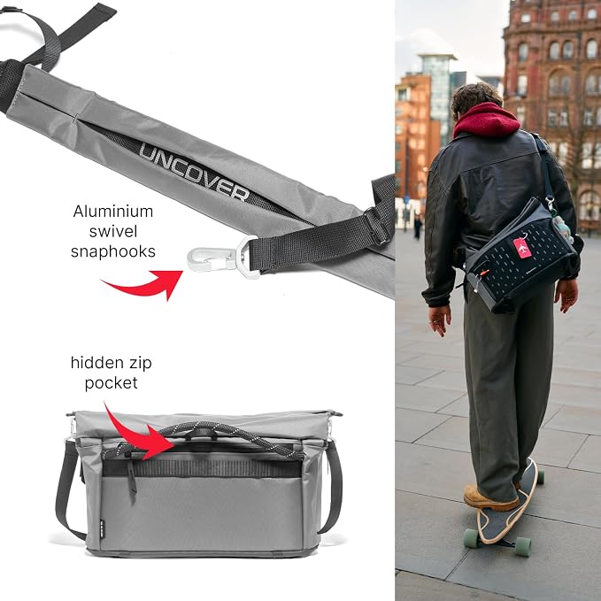 Manfrotto Uncover Camera Messenger/Sling Bag 7L, Expandable Roll-Top | Photography Shoulder Bag for Compact Mirrorless & DSLR, Everyday Travel Bag - Image 4