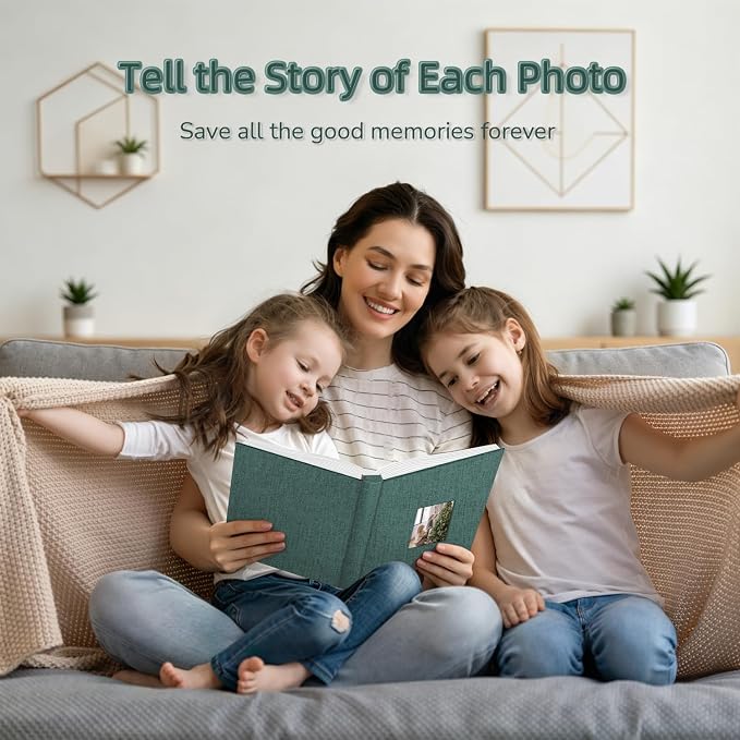 popotop Photo Album 4x6-600 Photos Photo Books with 600 Horizontal and Vertical Pockets,Linen Cover Albums for Family Wedding Anniversary Baby Vacation Pictures - Image 6