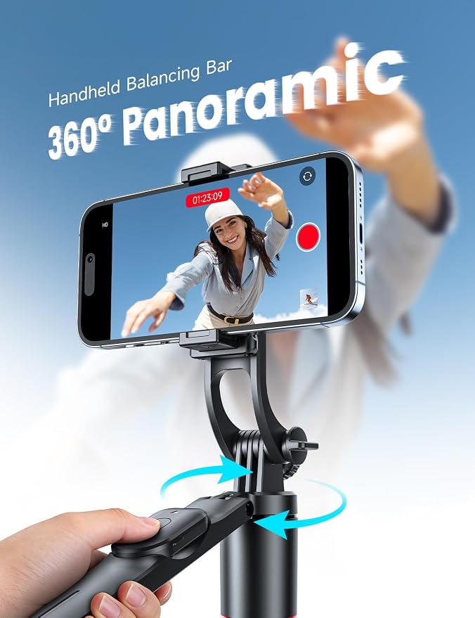 67’’ Selfie Stick Tripod with Light, Basic Phone Stand for iPhone & Samsung, All-in-One Extendable Tripod with Remote, 360° Rotation Handle, Portable Travel Vlog Kit for Video Recording Live Streaming - Image 3