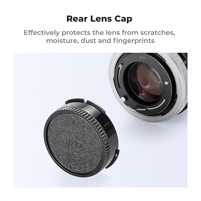 K&F Concept FD Mount Rear Lens Cap & Body Cap Cover & Hot Shoe Cover Kit For Canon F-1 FTB AE-1 A-1 AT-1 AV-1 AL-1 T60 T70 T80 T90 | Compatible with FD Mount Canon F-1 FTB AE-1 A-1 AT-1 AV-1 AL-1 T60 T70 T80 T90, Camera Lens Accessory with Warm Shoe Cover - Image 3