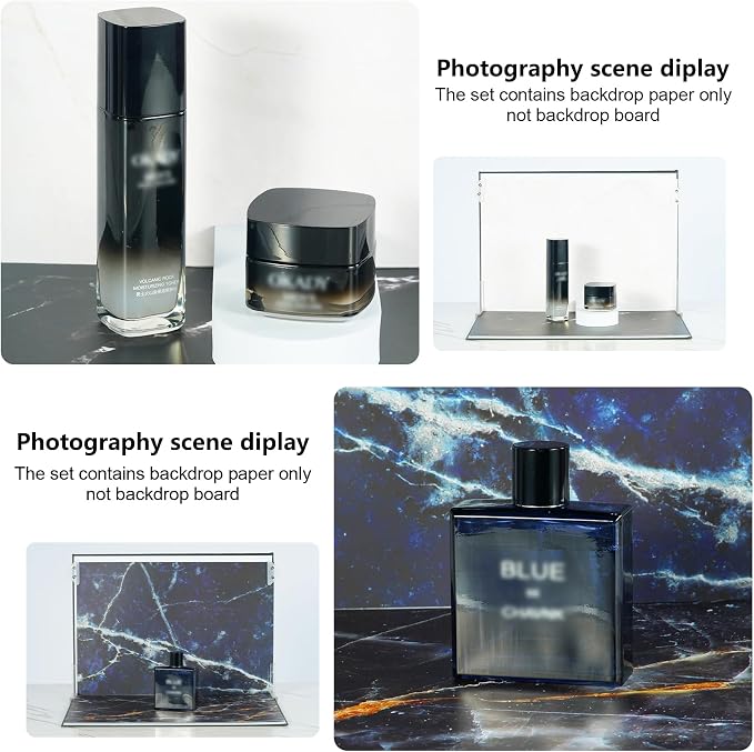 12PCS 12Patterns Product Photography Backdrops,Photo Backdrop Double Sided | Marble and Tile Photo Background（16.5X11inch） - Image 8