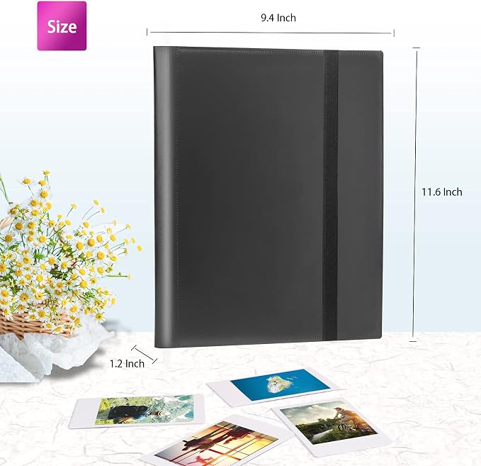 432-Pocket Photo Album For Polaroid 2x3 In Photos Instant Camera | Fit Fujifilm Instax Mini Series, Evo, Liplay Instant Cameras, Photo Book For Birthday, Anniversary, Families Memories, Black - Image 6