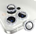Choiche for iPhone 14 Pro/iPhone 14 Pro Max Camera Lens Protector | Ultra HD, Bling 9H Tempered Glass Camera Cover Screen Protector Metal Ring Decoration Accessories (Glitter-Silver) by Choiche