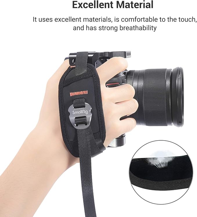 SmallRig Camera Cage Wrist Strap, Universal Quick Adjustable Secure Grip Camera Cage Handle Hand Wrist Strap PAC2456 | for Camera Cage Handle Hand Wrist Strap PAC2456 - Image 8
