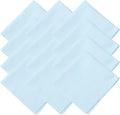 uxcell 12 Pcs Microfiber Cleaning Cloth for Glasses, 8 x 8 Inch Eyeglass Cleaning Cloth, Glasses Cleaner Wipes for Electronics Lenses Screens Cameras Cell Phones, Light Blue by uxcell