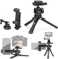 Zeadio Heavy Duty Metal Tripod Kit with Arca Ball Head - Universal Phone Vlogging Kit, Cell Phone Stand & Travel Tripod for iPhone/Android, Camera, Gimbal, Action Cam etc by Zeadio