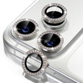 Misea Compatible for iPhone 17 Pro/iPhone 17 Pro Max Camera Lens Protector | 9H Tempered Glass Ultra HD Bling Camera Screen Protector Cover Metal Individual Ring Accessories, Natural Titanium Diamond by Misea