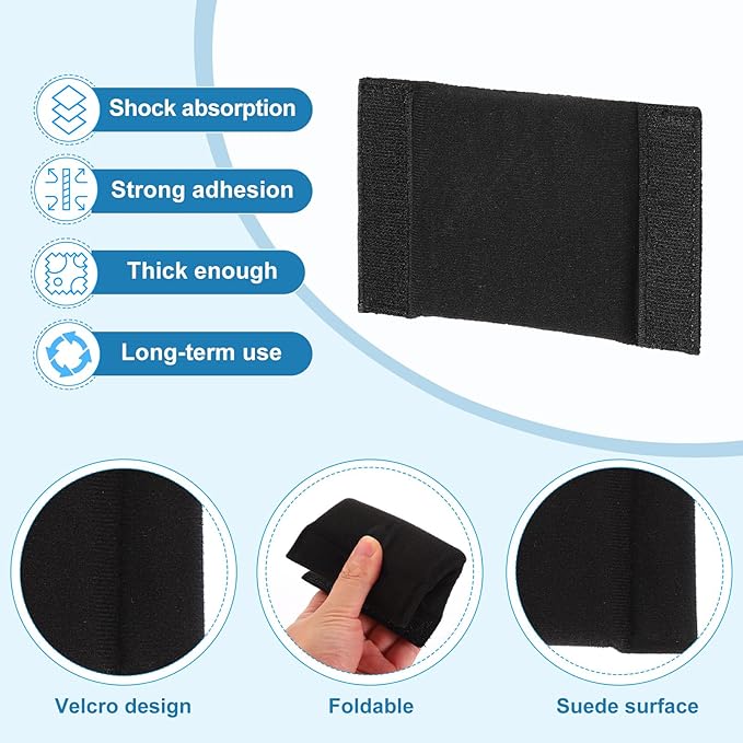 PATIKIL Camera Bag Divider, 4Pcs 5.51"x3.78"x0.55" Shockproof Camera Bag Inserts Separator Pad Protective Lens for Nikon Camera DSLR Protect Bag Organizer Universal Divider Cushion, Black - Image 3