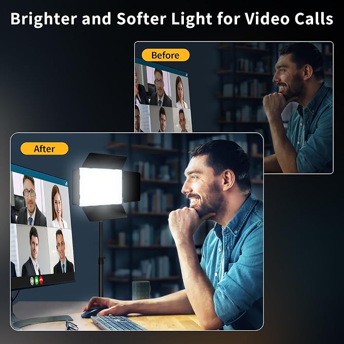 Pixel LED Video Light Panel Photography Camera Lighting 20W Bi-Color Dimmable 2500-6500K Led Studio Streaming Lights Photo Video Shooting (Battery Not Included) - Image 2