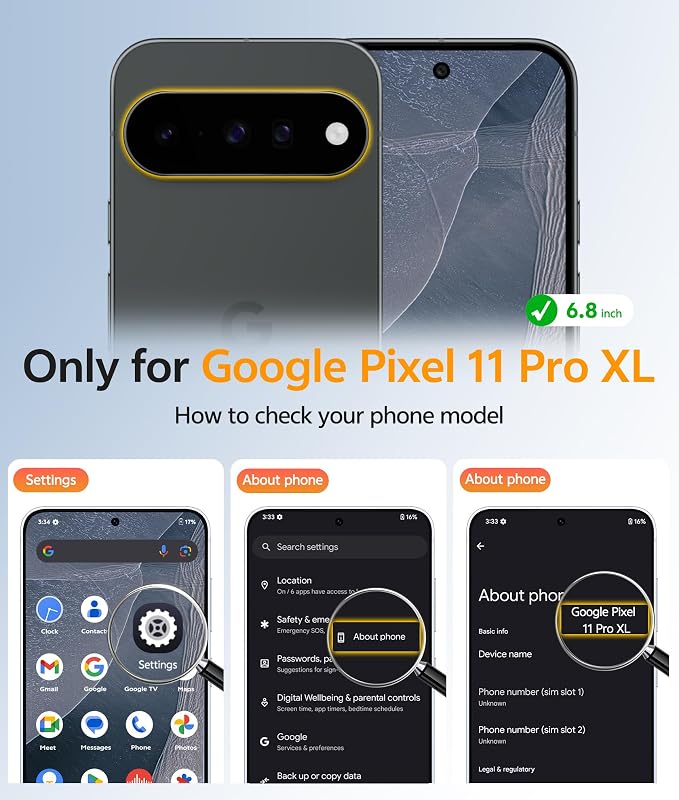 FNTCASE for Google Pixel 11 Pro XL Case, Fit for Magsafe, Screen Protector | Anti Yellowing Magnetic Back, 14FT Military Grade Drop Protection, Shockproof Protective Phone Cover, Transparent - Image 2