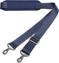 MOSISO 56 inch Shoulder Strap, Adjustable Soft Universal Non-Slip Strap | Thick Replacement Strap, Fit Padded with Metal Swivel Hooks for Laptop Shoulder Bag/Laptop Messenger Bag, Navy Blue by MOSISO