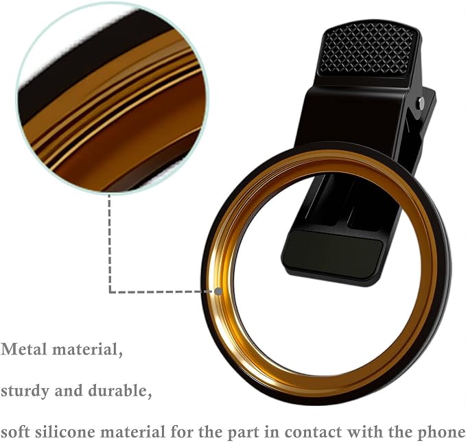 Portable Universal 52mm Thread Clip for Cell Phone Camera Assistant Lens and Effects Filters, for iPhone, Samsung and Other Camera Phone Lens Installation 52mm ND, CPL, UV and Other Filters. - Image 4