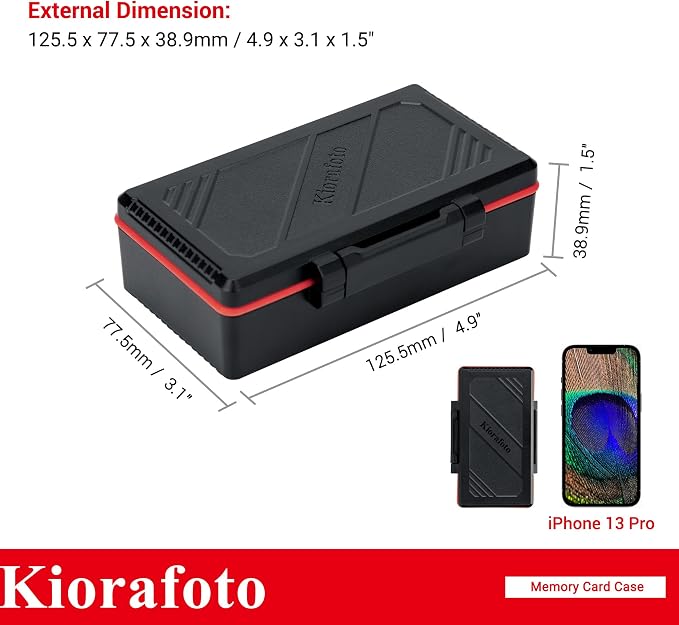 Kiorafoto 58 Slots TF Micro SD MSD Memory Card Case Holder Water-Resistant Anti-lost Anti-shock Storage Organizer with Labels & Notepaper, Switch Steam Deck Drone Trail Camera Memory Cards Accessories - Image 8