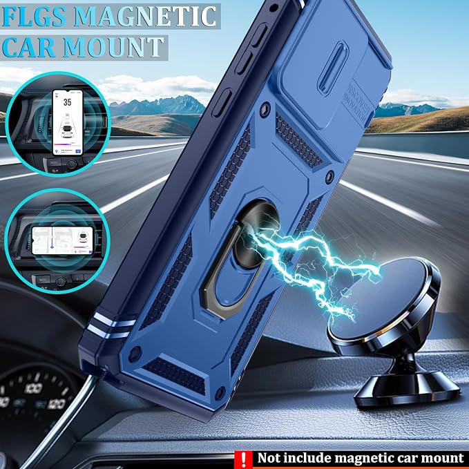 Gritup for Motorola Moto G Stylus 5G 2026 Case: G Stylus 5G 2025 Case with Screen Protector*2 [Magnetic Stand] [Slide Camera Cover] Shock Proof Military-Grade para G Stylus-5G-2025 Blue - Image 6