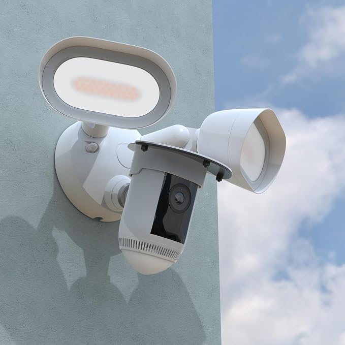 Sun Rain Shade Camera Cover Compatible with R-ing Floodlight Cam Wired Pro, for R-ing Floodlight Outdoor Weather-Resistant Rain Shield Accesorios (White) - Image 6