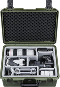 Lykus PVC1 Hard Case with Dividers for Cameras,Lenses,DJI Mavic/Air/Mini | For Photo Cameras,Drones,Portable Cameras and Their Mixes,6 Removable Dividers,Mesh Pockets,IP67 Waterproof,Shockproof by Lykus