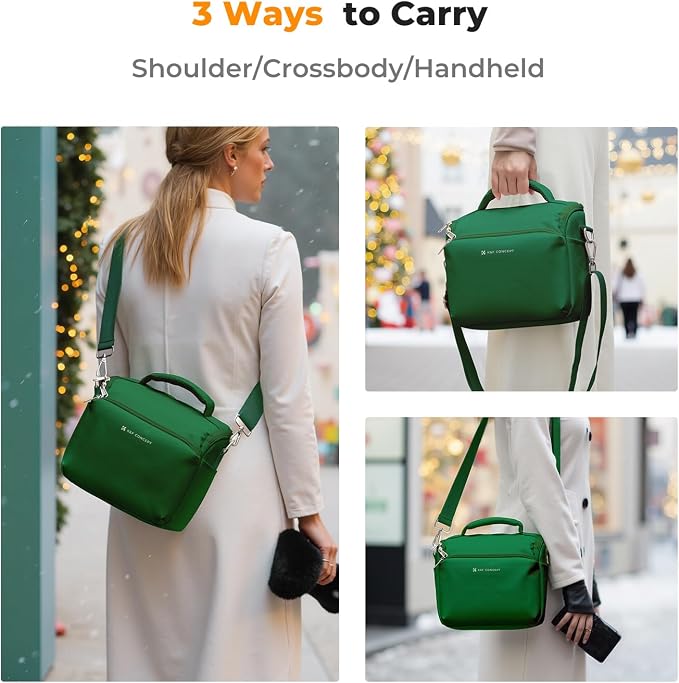 K&F CONCEPT Camera Sling Bag Small Crossbody Case | For DSLR/SLR Camera, Cute & Compact, Shoulder Photography Bags, Compatible for Canon/Nikon/Sony, BS09 - Image 5