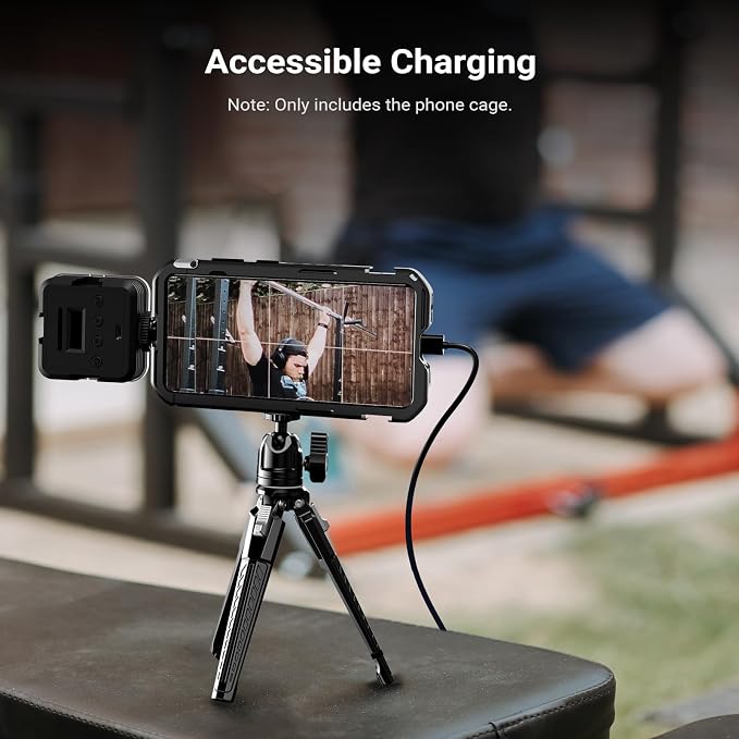 NEEWER S26 Ultra Phone Cage, Mobile Video Rig Stabilizer Vlog Kit, PA182 | With 3X Backplate for 67mm Filter, 17mm Phone Lens, T Mount Lens, Compatible with Samsung Galaxy S26 Ultra Only - Image 7