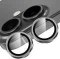 YWXTW Camera Lens Protector for iPhone 17, Individual Anti Scratch Metal Ring Tempered Glass Camera Screen Protector for iPhone 17 Accessories, Case Friendly (Black) by YWXTW