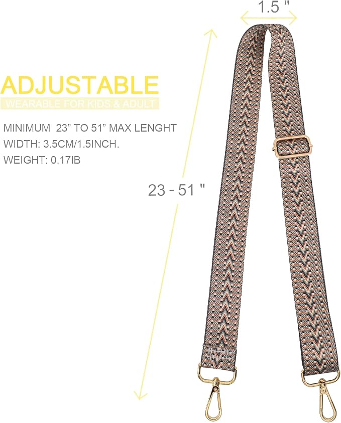 Replacement Purse Strap Shoulder Strap Adjustable Crossbody Strap for Women Crossbody Wide Shoulder Bag - Image 5