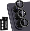 for Samsung Galaxy Z Fold 8 Ultra Camera Lens Protector, Individual Metal Ring Tempered Glass Lens Cover, [Strong Adsorption] Scratch Resistant Ultra-Thin HD Clear Lens Cover, 1 Set-Black by Btscase