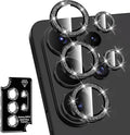 for Samsung Galaxy S26 Ultra Camera Lens Protector, Individual Metal Ring Tempered Glass Lens Cover, [Strong Adsorption] Scratch Resistant Ultra-Thin HD Clear Lens Cover, 1 Set-Black Sparkly by Btscase