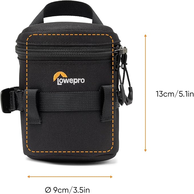 Lowepro ProTactic LCS 9 x 13 III Camera Lens Case, Camera Lens Pouch Bag, fits 24-70mm F/2.8, for DSLR and Mirrorless Cameras, Vol-0.5L Dim:5.12x3.54x3.54in, Camera Bag,for Photographer/Videographer - Image 2