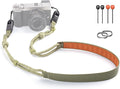 PGYTECH Camera Shoulder Strap Air Quick-Release for Mirrorless, Grass Green | Leather-Like Surface with Braided Ropes, Lightweight & Adjustable, Ideal for Outdoor/Travel/Nature Photography for Sony/Canon by PGYTECH-US