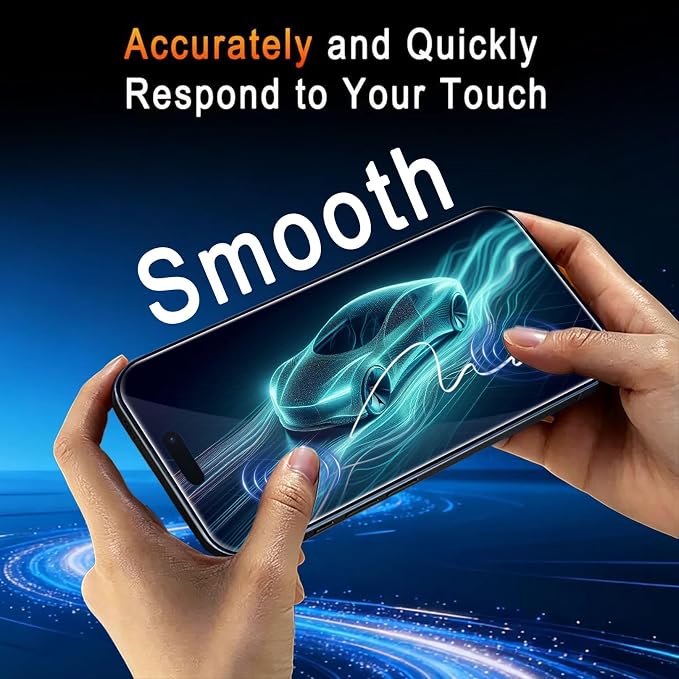 TZGZT 3 Pack Screen Protector for iPhone 15, Tempered Glass, Case Friendly | 9H+ Hardness, Military Grade Shatterproof, Anti-Scratch, HD, Easy Installation, Bubble Free, Include Camera Lens Protectors - Image 7