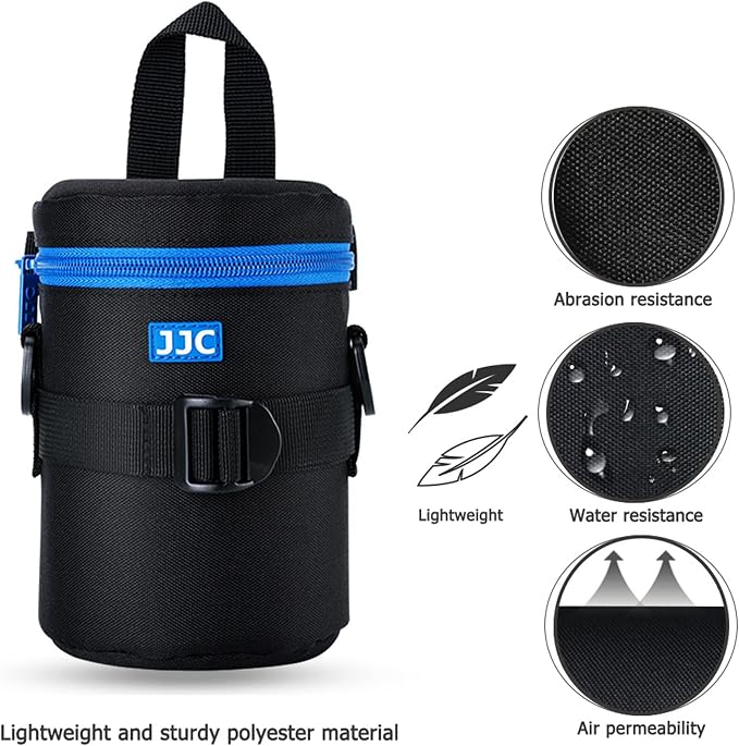 Camera Lens Case for Canon RF 45mm F1.2 EF 35mm F2 28-200mm Below 3.2x5.98" | Camera Lens Carrying Bag for Canon EF-S 17-55mm 17-85mm,Fuji XF 55-200mm 56mm,Nikon AF-S 18-200mm 18-300mm 18-105mm 16-85mm - Image 2