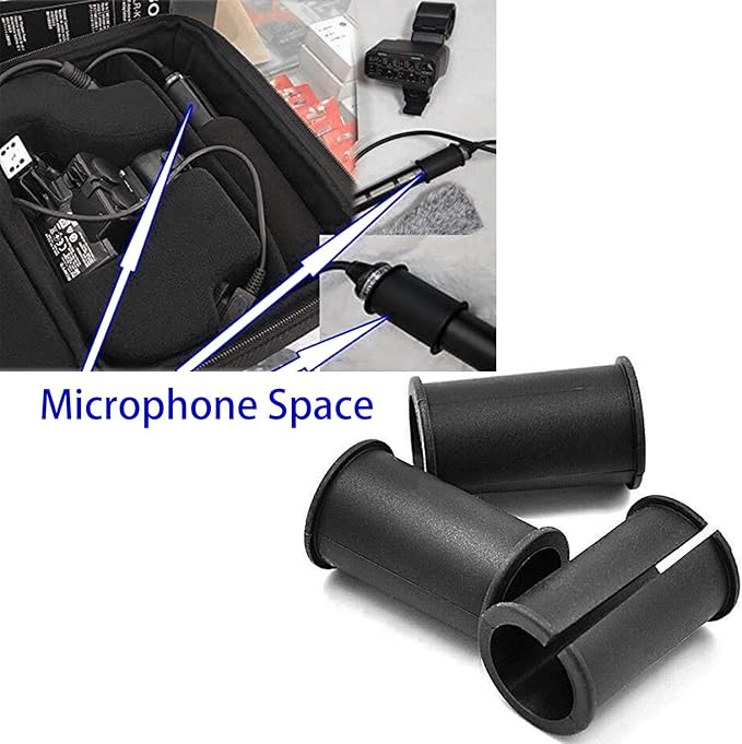 2PCS Microphone Shock Mount Rubber Spacer Tube Washer for MKH418 MKH416 MKH8060 MKE600 SGM-250 ECM-XM1 FX3,FS7,FX6,FX8,FX9,NX80,FS5, Microphone Sleeve Washer - Image 2