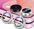 for Samsung Galaxy Z Flip 8 Camera Lens Protector, Individual Metal Ring Tempered Glass Lens Cover, [Strong Adsorption] Scratch Resistant Ultra-Thin HD Clear Lens Cover, 1 Set-Colorful Sparkly by Btscase