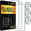 SIBEITU 3+3 Pack Screen Protector for iPhone 16 Pro 6.3 Inch Tempered Glass | 3 Pack Screen + 3 Pack Camera Lens Protector, 6.3 Inch HD Clear 9H Hardness, Scratch Resistant, Case Friendly by SIBEITU