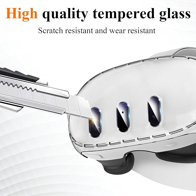 Upgraded Lens Protector Cover for Meta Quest 3, Plastic Hard Protective Shell Cover for Oculus Quest 3, Accessories for Quest 3 - Frosted Clear - Image 3